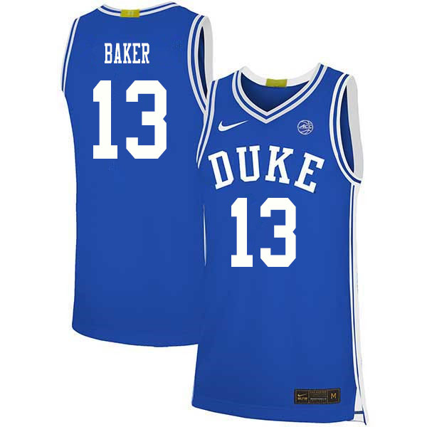 2020 Men #13 Joey Baker Duke Blue Devils College Basketball Jerseys Sale-Blue